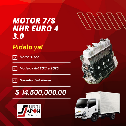 MOTOR 7/8 Chevrolet NHR EURO 4  3.0